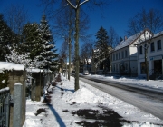 Bahnhofstraße im Winter